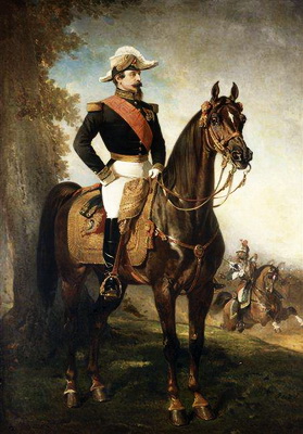 Alfred Dedreux Portrait questre de Napolon III