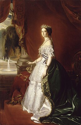 Empress Eugnie in Court Dress Guillemet after Winterhalter Muse dOrsay